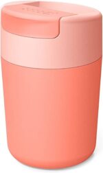 Joseph Joseph Sipp™ Travel Coffee Mug with Flip-top Cap - 340 ml (12 fl. oz) - Coral