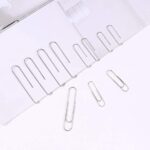 700 Paper Clips,Medium and Jumbo Size, (28 mm,33mm,50 mm) (Silver) - Image 3