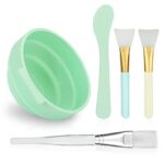 Face Mask Mixing Bowl Set, Plazuria 5 in 1 DIY Facemask Mixing Tool Kit