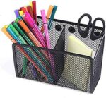 Magnetic Pencil Holder Organizer (Black 2 Comp)