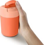 Joseph Joseph Sipp™ Travel Coffee Mug with Flip-top Cap - 340 ml (12 fl. oz) - Coral - Image 2