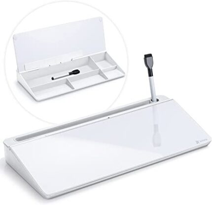 Desk Whiteboard Dry Erase Glass Whiteboard, Varhomax Desktop White Board to-do List Memo Notepad