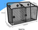 Magnetic Pencil Holder Organizer (Black 2 Comp) - Image 2