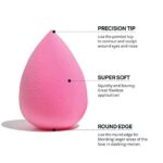 AOA Studio Collection Makeup Sponge Set Makeup Blender Latex Free and High-definition Set of 6 Makeup Blender - Image 4