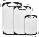 Plastic Cutting Boards for Kitchen 3 Pcs - 3 SIZES - Image 2