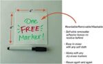 Antvio Dry Erase Sticky Notes for Wall 4x4 inch Pack of 12 with 1 Free Marker Pen - Image 3