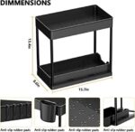 Wohingo Office Desk Organizers and Accessories,2 Tier Desktop Organization and Storage with Sliding Drawer - Image 2