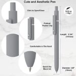 6 Pack Cute Gel Pens, Fine Point 0.5mm Black Ink Rolling Ball Gel Pens - Image 3