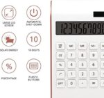 Rose Gold Calculator, UPIHO Rose Gold Office Supplies and Accessories - Image 3