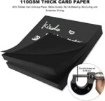 Kisdo Black Sticky Notes 3x3 Inches with 2 White Gel Pens - Image 3