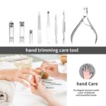 GEMAX Nail Clippers, 30 in 1 Professional Nail Kit (full black) - Image 2