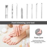 GEMAX Nail Clippers, 30 in 1 Professional Nail Kit (full black) - Image 3