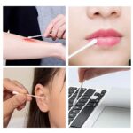800 Pcs Cotton Swabs, Wooden Cotton Sticks for Ear, Chlorine-Free Hypoallergenic Cotton Swabs for Makeup, Daily Cleaning, Pet Care - Image 2