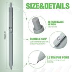 Gel Ink Pens, 0.5 mm Cute Office Supplies for School Office Home, Black Refill, 5 Colors (10 Pieces) - Image 2