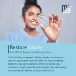 Retainer Cleaner Tablets - Remove Odors Discoloration Stains and Plaque - Fresh Mint 120 Pack - Image 4