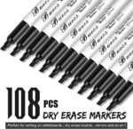 Buecs Black Dry Erase Markers, Low-Odor, 108 Count - Image 3