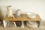 Yamazaki Home Wood-Top Stackable Kitchen Rack - Image 4