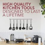 Kitchen Utensils Set 24 Nylon and Stainless Steel Cooking Utensil Set, Non-Stick and Heat Resistant (Black) - Image 2