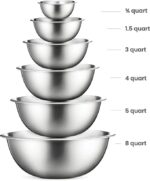 Stainless Steel Mixing Bowls (Set of 6) - Image 3