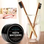 Teeth Whitening Charcoal Powder with Bamboo Brush Oral Care Set (1.05 oz) - Image 4