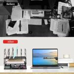 Gianotter Desk Organizers and Accessories, Office Supplies Desk Organizer (Black) - Image 4