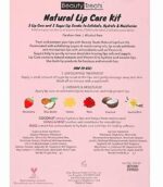 "Natural Lip Care Kit" Lip Scrub Exfoliating & Moisturizing Kit by Beauty Treats - 6pc Boxed Set - Image 3