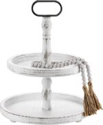 Luxspire 2 Tiered Tray, Fall Halloween Decorations