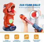 Movable Dinosaur Shooting Toys for Kids Target Shooting Games with 2 Air Pump Gun - Image 3
