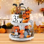 Luxspire 2 Tiered Tray, Fall Halloween Decorations - Image 2