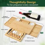 ROCIRLAB Personalized Charcuterie Boards (25"×12"×1.3") and Knife Set for Outdoor & Kitchen - Image 3