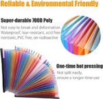 Expanding File Folders, Office Supplies, Desk Organization, Letter Size, 24 Pockets - Image 3