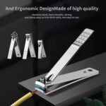 GEMAX Nail Clippers, 30 in 1 Professional Nail Kit (full black) - Image 4