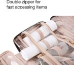 BAGSMART Toiletry Bag Travel Bag with Hanging Hook, Medium Sized - Image 3