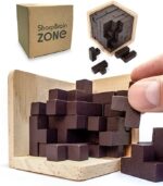 Original 3D Wooden Brain Teaser Puzzle by Sharp Brain Zone. - Image 3