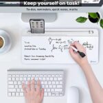 Desk Whiteboard Dry Erase Glass Whiteboard, Varhomax Desktop White Board to-do List Memo Notepad - Image 3