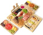 ROCIRLAB Personalized Charcuterie Boards (25"×12"×1.3") and Knife Set for Outdoor & Kitchen