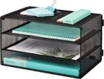 EASEPRES Paper Organizer Tray, 3 Tier , Black