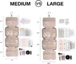 BAGSMART Toiletry Bag Travel Bag with Hanging Hook, Medium Sized - Image 4
