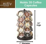 Nifty Coffee Pod Carousel, Spins 360-Degrees, 35 Pod Pack Storage - Image 2
