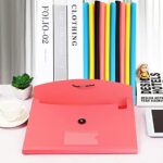 4 Pack 13-Pocket Expanding File, A4/Letter Size Accordion Organizer Folder, Black & Blue & Pink & Yellow - Image 2