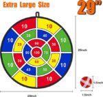 29" Large Dart Board for Kids, Birthday Gifts for 3 4 5 6 7 8 9 10 11 12 Year Old Boys Girls - Image 3