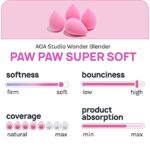 AOA Studio Collection Makeup Sponge Set Makeup Blender Latex Free and High-definition Set of 6 Makeup Blender - Image 3