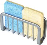 Goodbuy Sponge Holder for Kitchen Sink, Bathroom 5.9" x 2" x 3.3" Grey