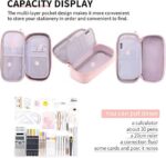 CICIMELON Durable Pencil Case Big Storage Pen Pouch Bag. Pink - Image 4