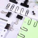 500 Pcs Black Push Pins Set, 5 Style Black Office Supplies for School and Home (Black) - Image 2