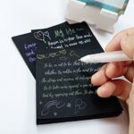 Kisdo Black Sticky Notes 3x3 Inches with 2 White Gel Pens - Image 4