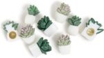 U Brands Succulent Push Pins Set, Office Supplies, Three Assorted Styles, 9 Count - Image 2
