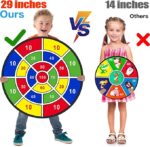 29" Large Dart Board for Kids, Birthday Gifts for 3 4 5 6 7 8 9 10 11 12 Year Old Boys Girls - Image 2