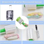 2pack 5 Inch Stretch Wrap Film with Plastic Handle, 80 Gauge Thick, 1500ft - Image 4