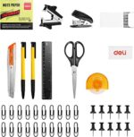 Deli 15 Pcs Office Supplies Kit with Desk Organizer - Image 2